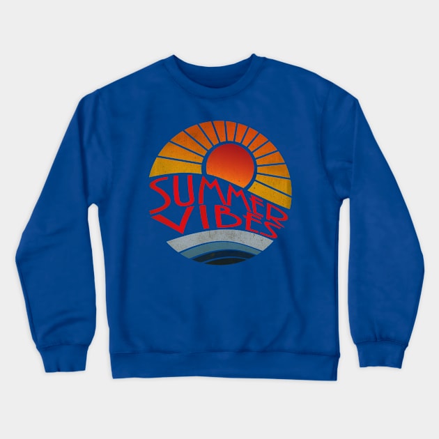 Summer Vibes Crewneck Sweatshirt by CreatenewARTees